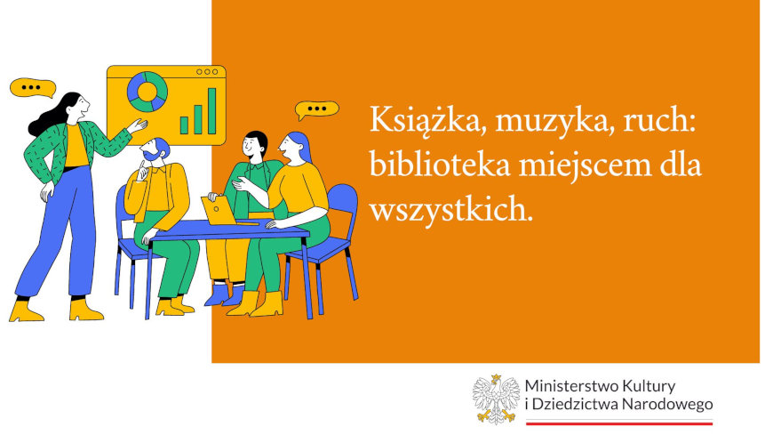 Książka, muzyka, ruch: biblioteka miejscem dla wszystkich.