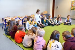 Na zdjęciu dzieci w czasie zajęć