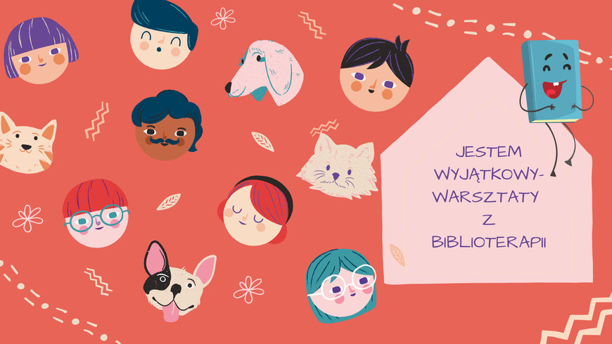 Obrazek promujący zajęcia Jestem wyjatkowy, warsztaty z biblioterapii