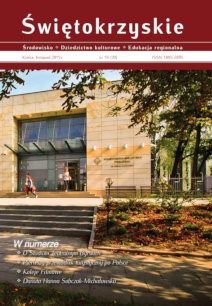 Okładka czasopisma Świetokrzyskie, nr 16(20)