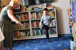 Na zdjęciu dzieci w czasie zajęć