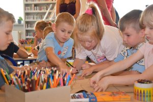 Na zdjęciu dzieci w czasie zajęć