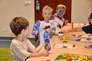 Na zdjęciu dzieci w czasie zajęć