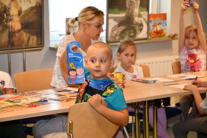 Na zdjęciu dzieci w czasie zajęć