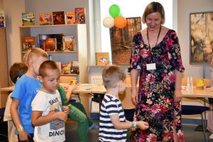 Na zdjęciu dzieci w czasie zajęć