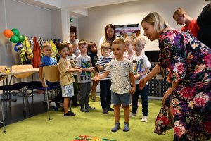 Na zdjęciu dzieci w czasie zajęć