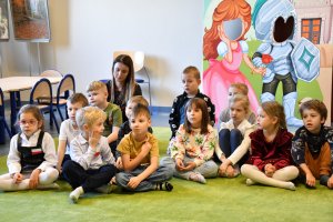 Na zdjęciu dzieci w czasie zajęć