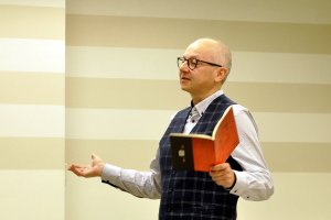 Spotkanie z poetą i prof. UJK w Kielcach Krzysztofem Jaworskim (11.10.2019)