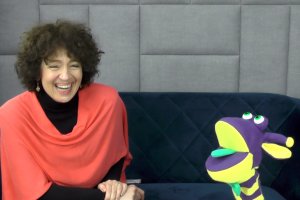 Aktorka Beata Pszeniczna z Bibliusiem