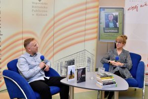 Zbigniew Masternak z prowadzącą spotkanie