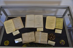 Na zdjęciu elementy wystawy.