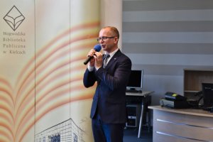 Na zdjęciu prowadzący spotkanie.