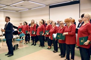 Na zdjęciu chór występujący na spotkaniu.