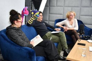 Na zdjęciu Bibliuś i Woluminka.