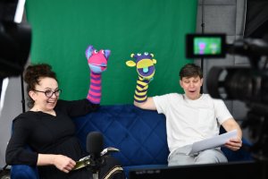 Na zdjęciu Dawid Żłobiński i Beata Pszeniczna.