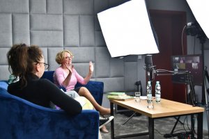 Na zdjęciu Bibliuś i Woluminka.