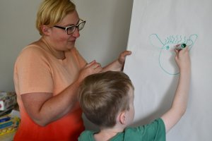 Na zdjęciu dzieci w czasie zajęć.