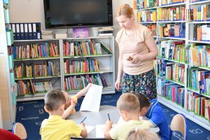 Na zdjęciu dzieci w czasie zajęć.