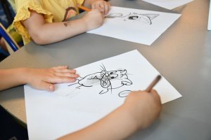 Na zdjęciu dzieci w czasie zajęć.