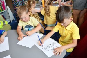 Na zdjęciu dzieci w czasie zajęć.