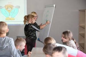 Na zdjęciu dzieci w czasie zajęć.