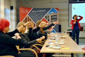 Na zdjęciu uczestnicy warsztatów.