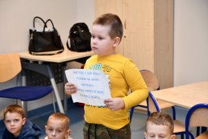 Na zdjęciu dzieci w czasie zajęć.