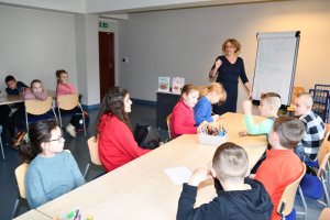 Na zdjęciu dzieci w czasie zajęć.