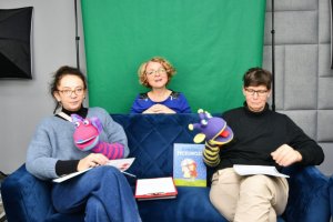 Na zdjęciu Bibliuś I Woluminka.