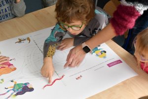 Na zdjęciu dzieci w czasie zajęć.