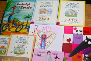 Na zdjęciu Bibliuś i Woluminka.