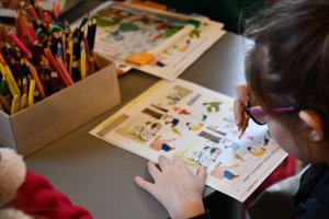 Na zdjęciu dzieci w czasie zajęć.