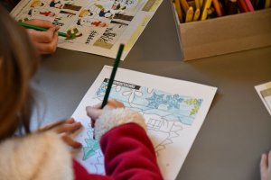 Na zdjęciu dzieci w czasie zajęć.