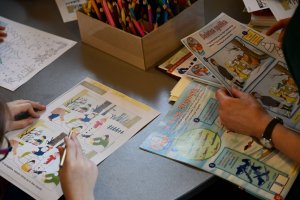 Na zdjęciu dzieci w czasie zajęć.