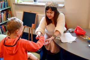 Na zdjęciu dzieci w czasie zajęć.