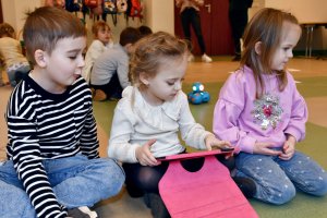 Na zdjęciu dzieci w czasie zajęć.