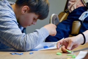 Na zdjęciu dzieci w czasie zajęć.