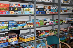 Na zdjęciu uczestnicy Wielkiego Boju Planszówkowego.