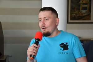 Na zdjęciu uczestnicy Wielkiego Boju Planszówkowego.