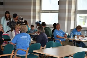 Na zdjęciu uczestnicy Wielkiego Boju Planszówkowego.