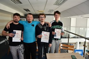 Na zdjęciu uczestnicy Wielkiego Boju Planszówkowego.