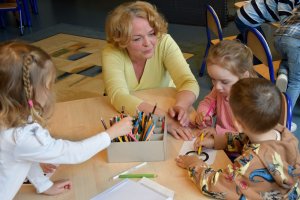 Na zdjęciu dzieci w czasie zajęć.