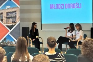 Uczniowie liceum Żeromskiego.