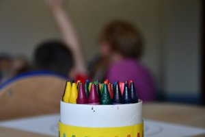 Na zdjęciu dzieci w czasie zajęć.