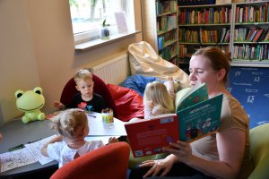 Na zdjęciu dzieci w czasie zajęć.