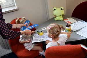 Na zdjęciu dzieci w czasie zajęć.