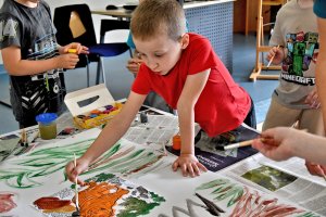 Na zdjęciu dzieci w czasie zajęć.