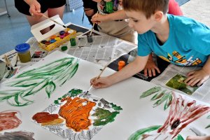 Na zdjęciu dzieci w czasie zajęć.