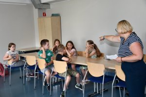 Na zdjęciu dzieci w czasie zajęć.