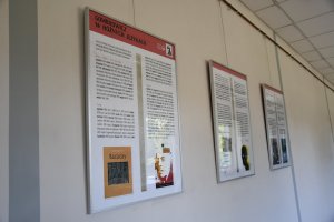 Na zdjęciu elementy wystawy.